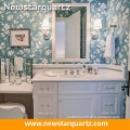 White artificial stone modern bathroom vanity top